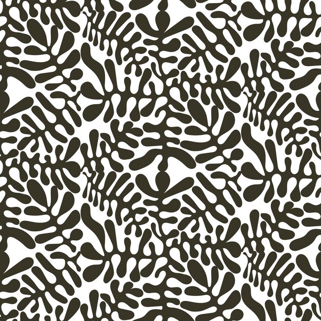 Leaf organic seamless pattern fabric design