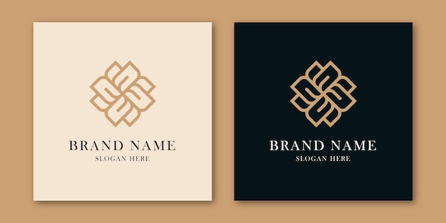 Leaf ornament beauty logo design inspiration