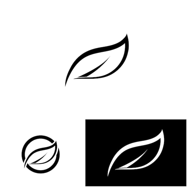 Leaf's logo icon vector illustration template design