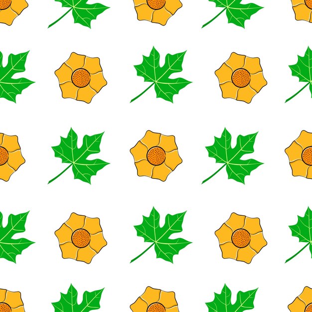 Leaf seamless pattern