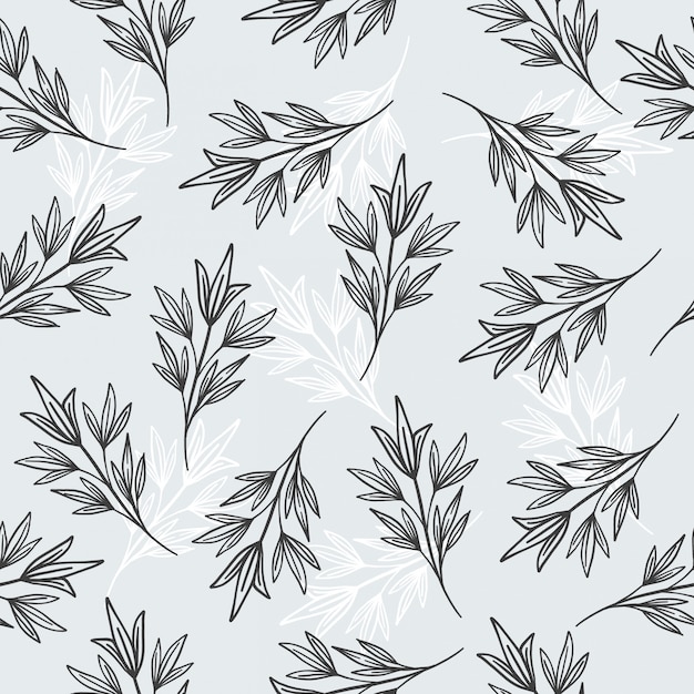 Leaf seamless patterns and paper or wallpaper