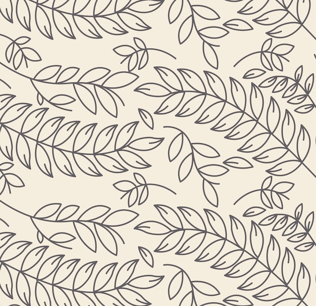 Leaf seamless vector pattern