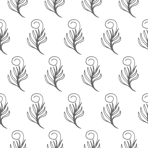 Leaf seamless vector pattern