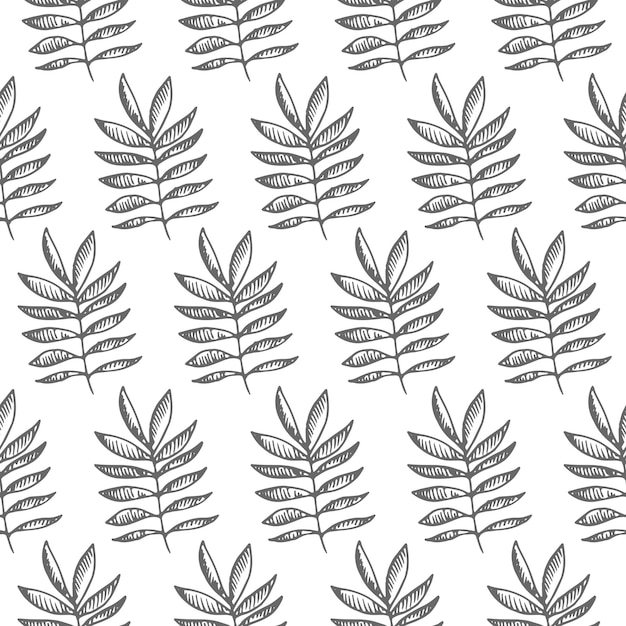 Leaf seamless vector pattern