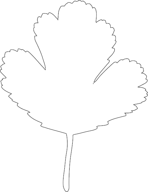 Leaf silhouette icon Leaf of the tree outline