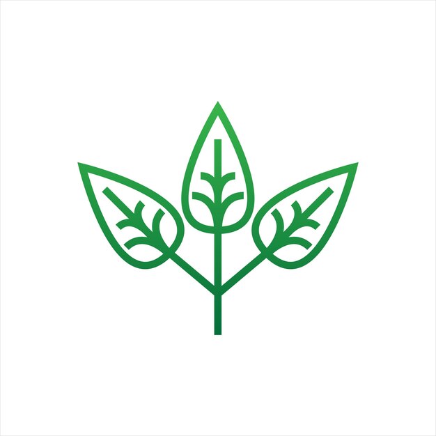 Leaf symbol logo icon