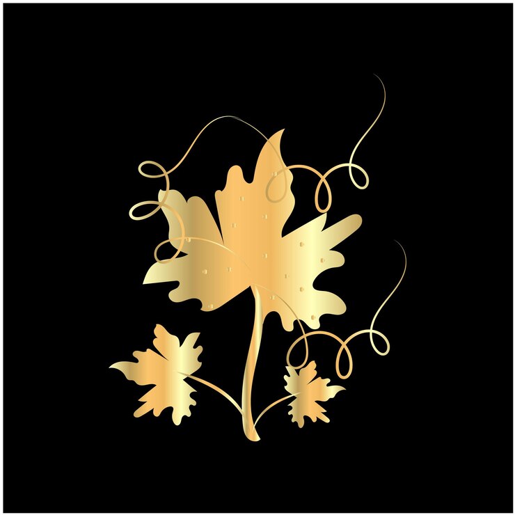 Vector a leaf that is painted with the word autumn on it