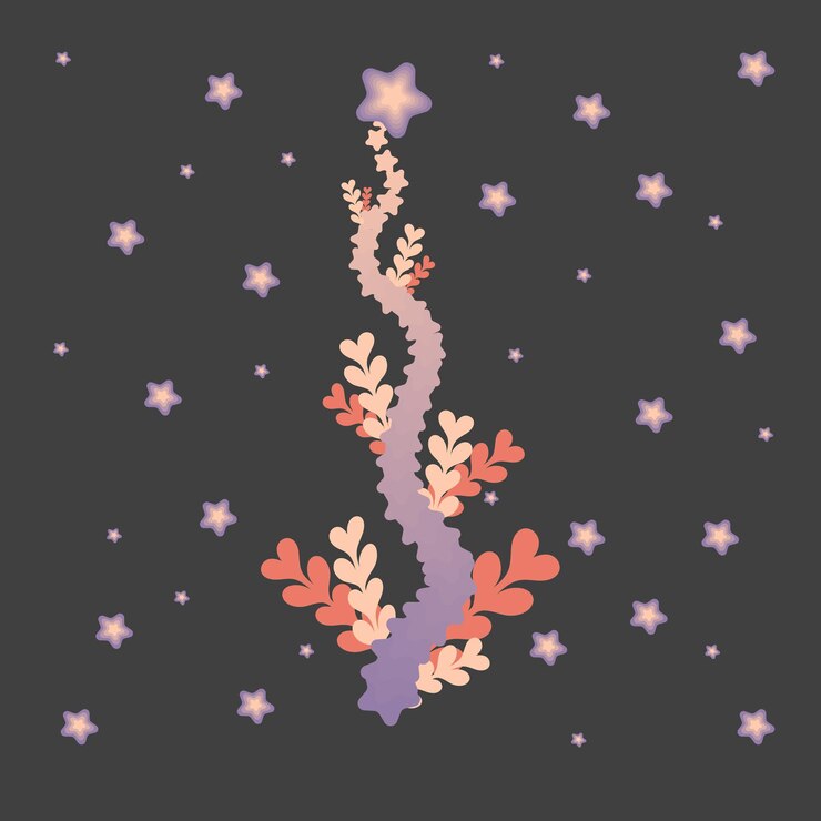 Vector leaf and trunk