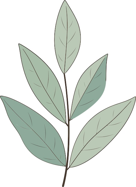 벡터 멋진 디자인을 위한 잎 터 예술 기법 스케치에서 스크린까지 잎터