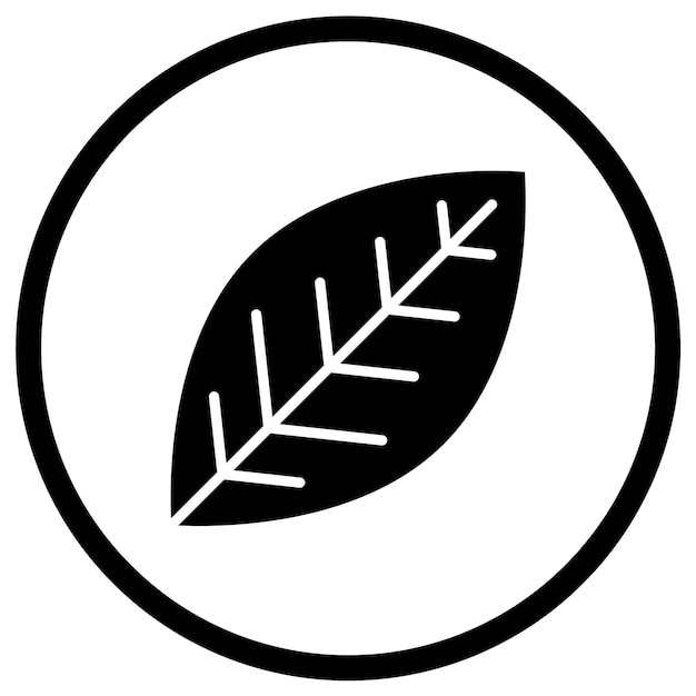 Иллюстрация векторного дизайна иконы листья