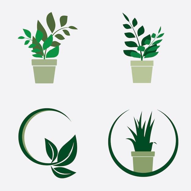 Leaf vector illustration design icon logo