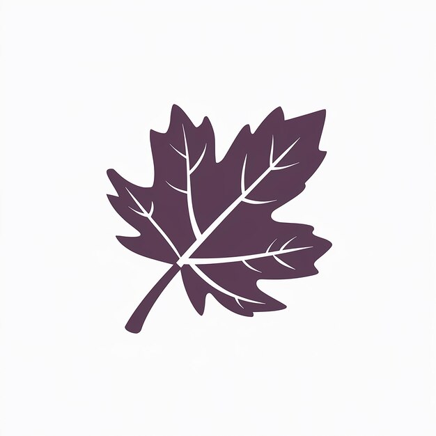 Vector a leaf with a purple background that says quot leaf quot