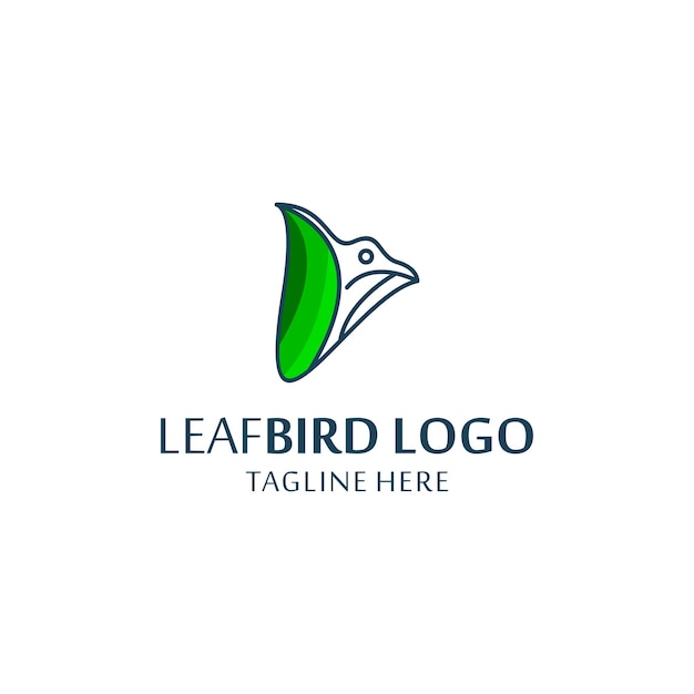 Дизайн векторного шаблона логотипа LeafBird
