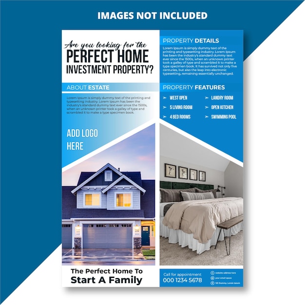 leaflet design for real estate