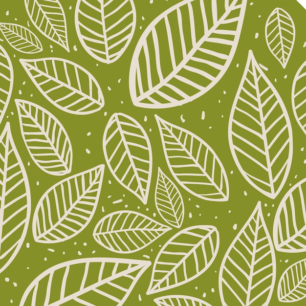 Vector leafs background