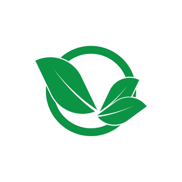 Вектор Логотип листьев векторный иллюстрационный шаблон