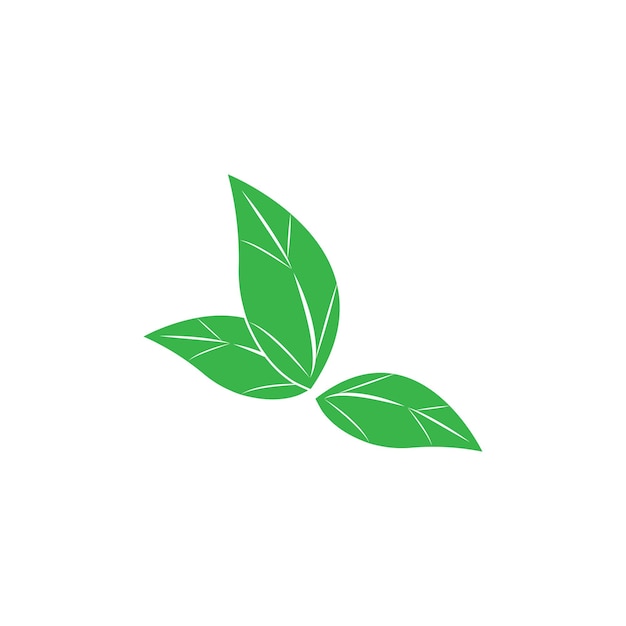 Vector leafs logo icoon vector illustratie sjabloon ontwerp