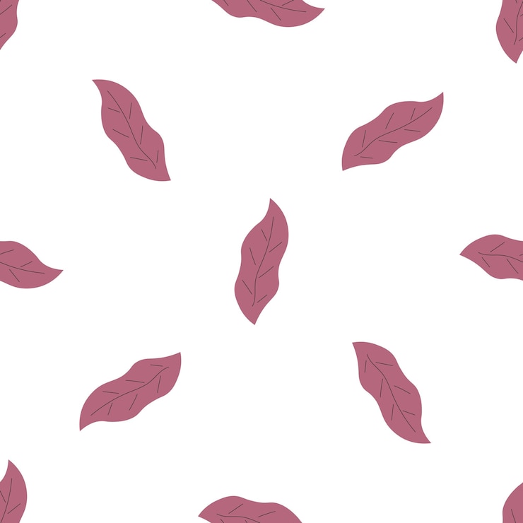 Vector leafs seamless pattern vector hand drawn botanical illustration pretty scandi style for fabric