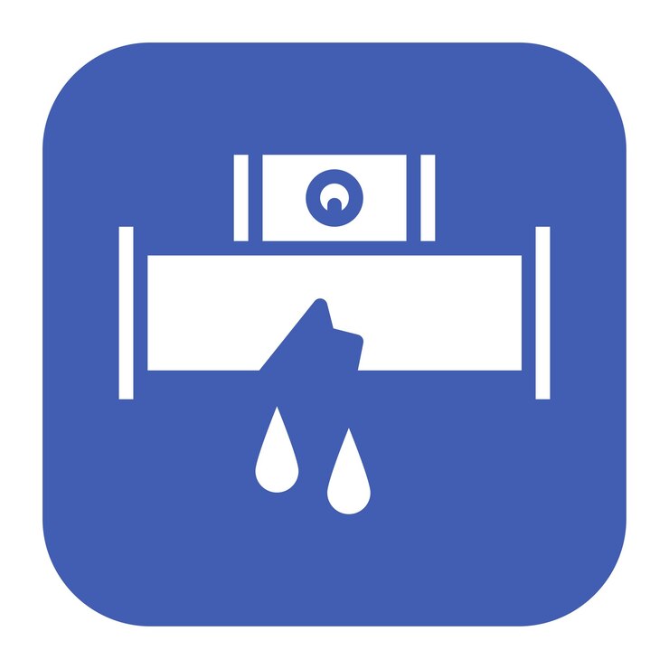 Vector leak detection icon vector image can be used for water treatment