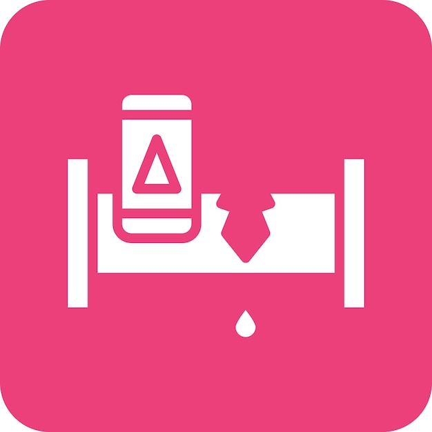 Leak Detector vector icon illustration of Smart Home iconset