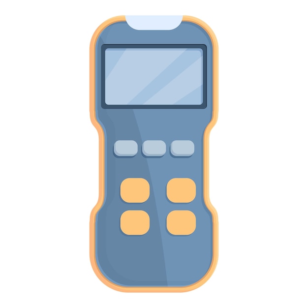 leak gas detector icon cartoon vector meter monitor digital device