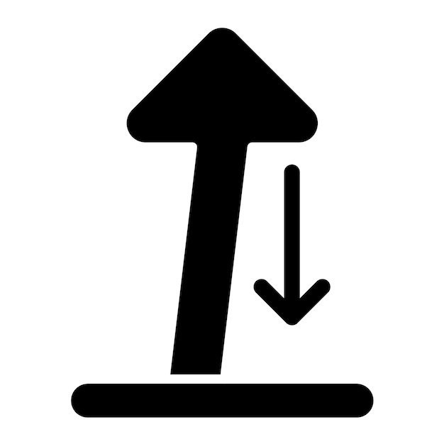 Lean Glyph Solid Zwarte illustratie