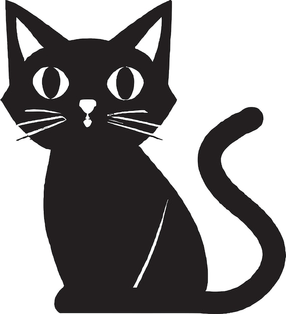 Vettore logo del gatto che salta