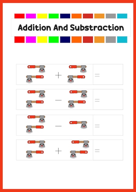 Learn addition and subs traction for kids count harmer