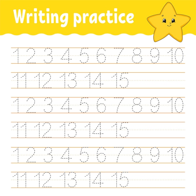 Learn Numbers Trace and write