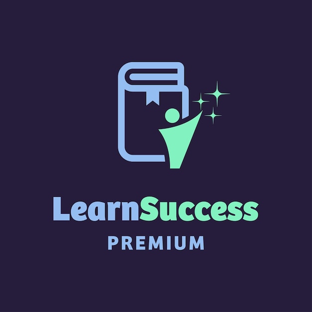 Vector learn success logo