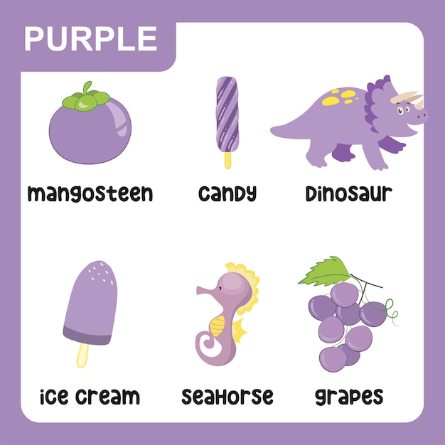 Things that are Purple  Learning Colors for Kids 