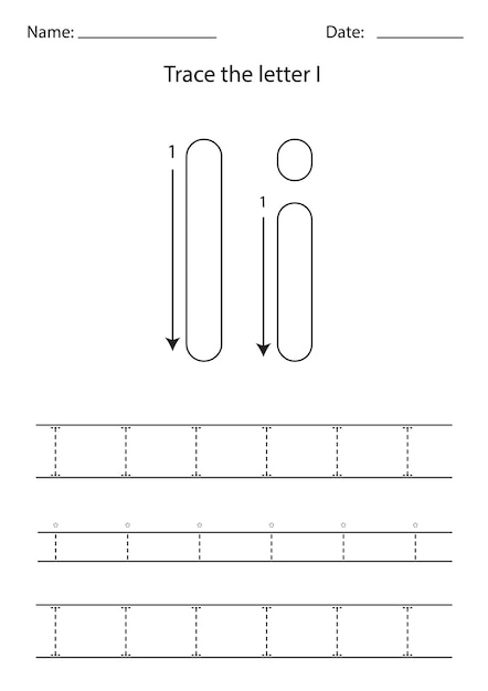 Learning English alphabet for kids. Letter I.