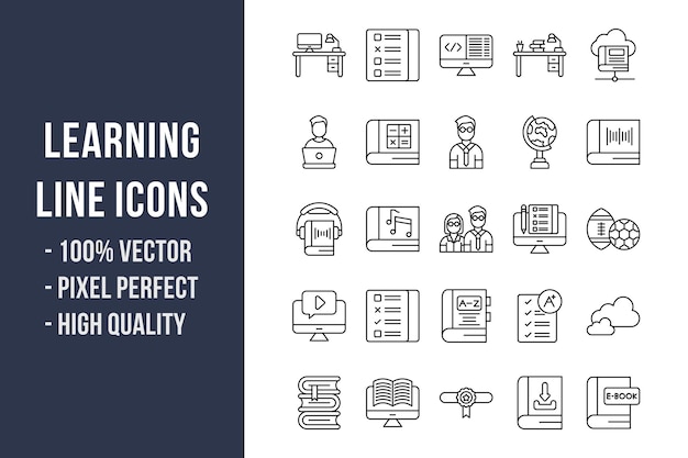 Learning Line Icons