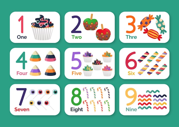 Premium Vector | Learning number for kids
