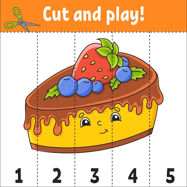 Учебные числа 15 рабочий лист cut and play education