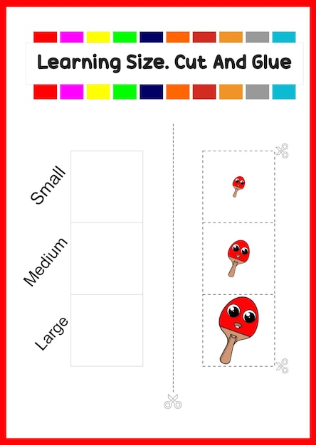 Learning size a  for kid picture table tennis