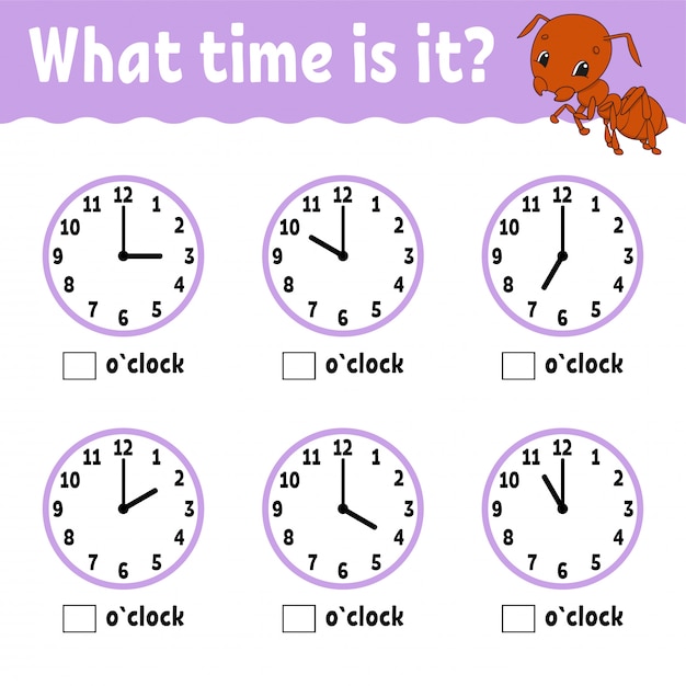 Learning time on the clock