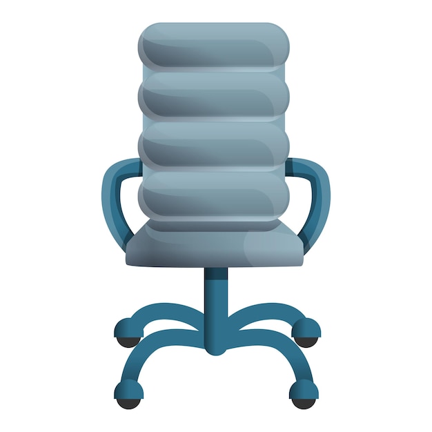 Вектор Икона кожаного серого кресла карикатура на кожаном сером кресле векторная икона для веб-дизайна изолирована на белом фоне