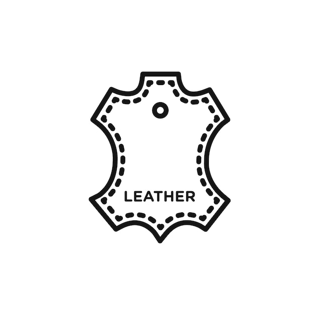 leather icon vector set collection for web