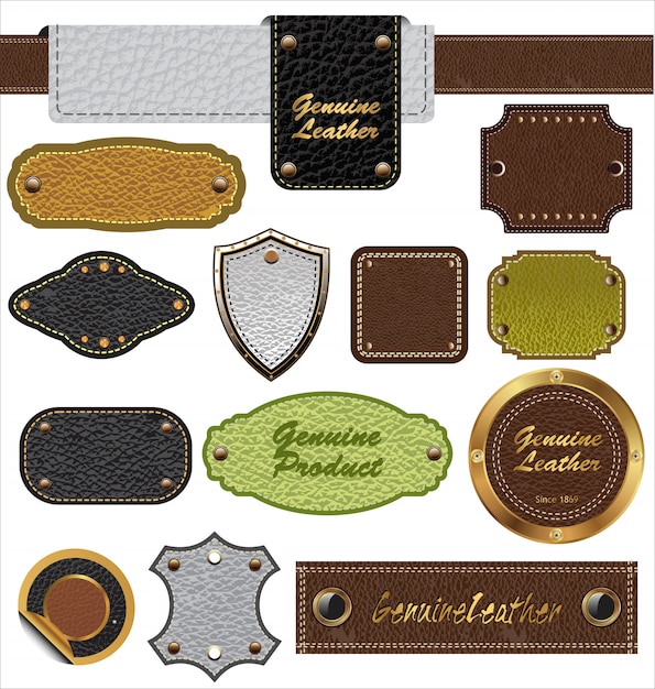 Leather labels