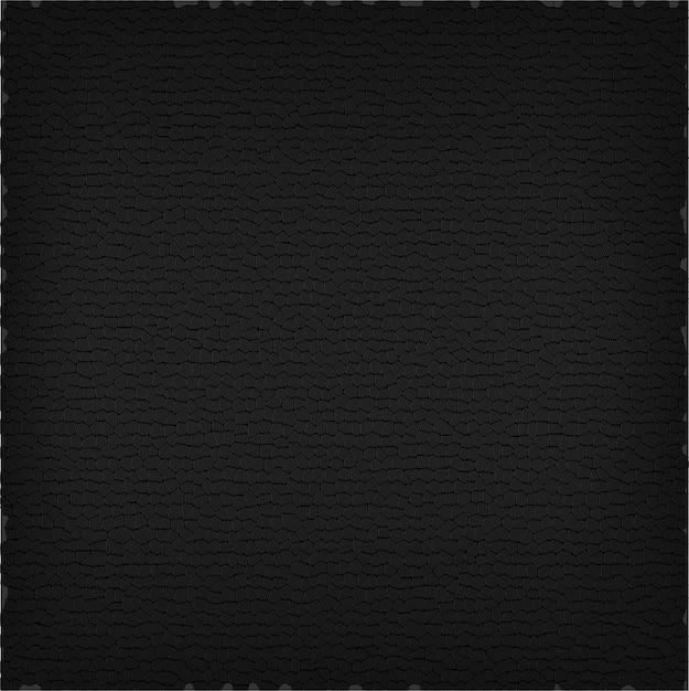Leather texture black background vector