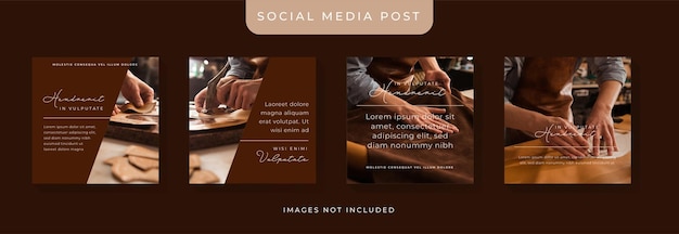 Leather Works Social Media Template