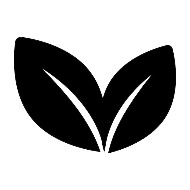 Vettore lascia il design dell'icona. icona di foglie.