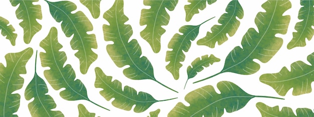 Leaves background design vector for green environment