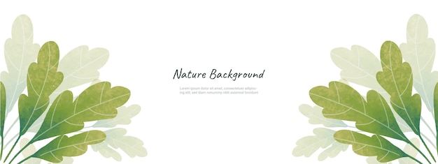 Leaves background design vector for green environment