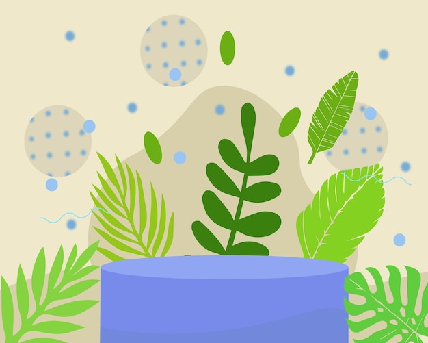 Vector leaves background