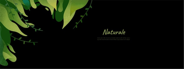 Leaves bakground design vector for ecology