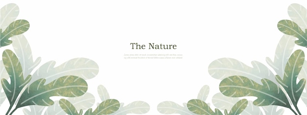 Leaves bakground design vector for ecology