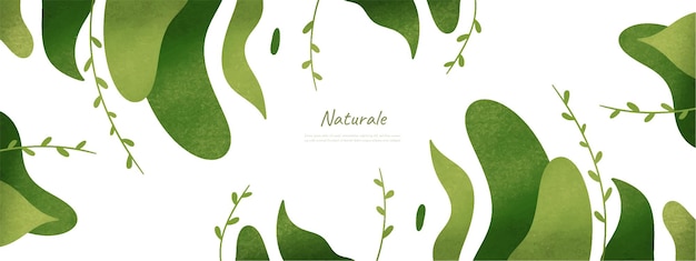 Leaves bakground design vector for ecology