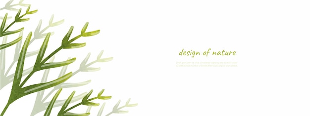 Leaves bakground design vector for ecology